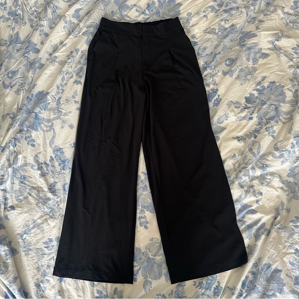 Athleta Black Wide-Leg Women's Dress Pants| Size 6